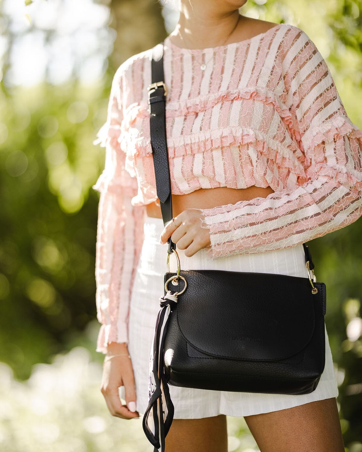 LOUENHIDE Baby Blaze Crossbody Bag - Black HANDBAG - Zabecca Living