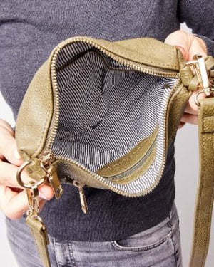 LOUENHIDE Baby Daisy Crossbody Bag - Khaki HANDBAG - Zabecca Living