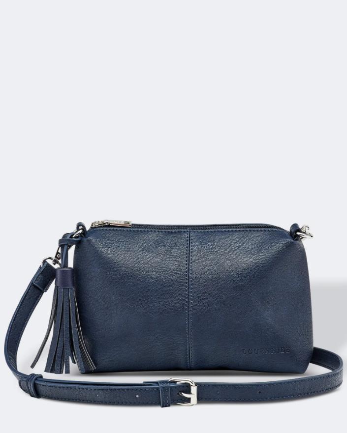 LOUENHIDE Baby Daisy Crossbody Bag - Navy HANDBAG - Zabecca Living