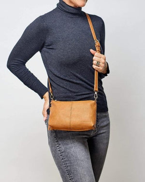 LOUENHIDE Baby Daisy Crossbody Bag - Nutmeg HANDBAG - Zabecca Living