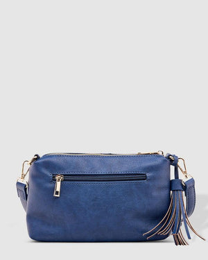 LOUENHIDE Baby Daisy Crossbody Bag - Steel Blue HANDBAG - Zabecca Living