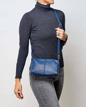 LOUENHIDE Baby Daisy Crossbody Bag - Steel Blue HANDBAG - Zabecca Living