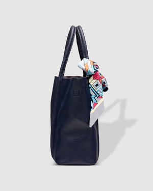 LOUENHIDE Baby Panama Mini Tote Bag - Navy HANDBAG - Zabecca Living