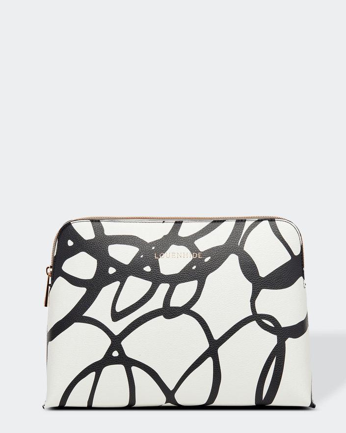 LOUENHIDE Bardot Swirl Case - White COSMETIC PURSE - Zabecca Living
