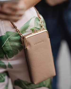 LOUENHIDE Billie Crossbody Phone Bag - Biscuit HANDBAG - Zabecca Living