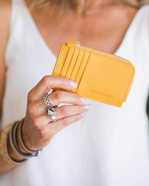 LOUENHIDE Dexter Cardholder - Yellow WALLET - Zabecca Living