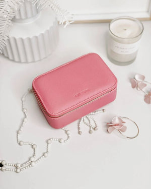 LOUENHIDE Ellie Jewellery Box - Bubblegum Pink Jewellery Box - Zabecca Living