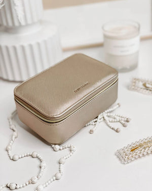 LOUENHIDE Ellie Jewellery Box - Champagne Jewellery Box - Zabecca Living