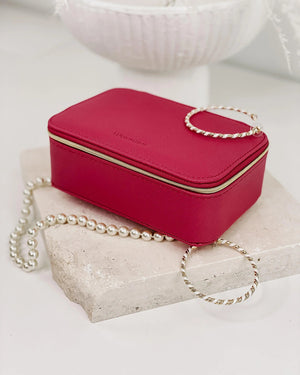 LOUENHIDE Ellie Jewellery Box - Raspberry Jewellery Box - Zabecca Living