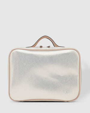 LOUENHIDE Emma Cosmetic Case - Metallic Nude COSMETIC BAG - Zabecca Living