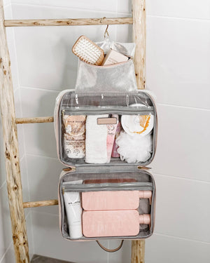 LOUENHIDE Emma Cosmetic Case - Metallic Nude COSMETIC BAG - Zabecca Living