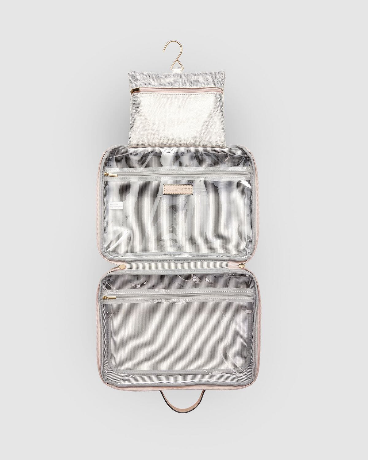 LOUENHIDE Emma Cosmetic Case - Metallic Nude COSMETIC BAG - Zabecca Living