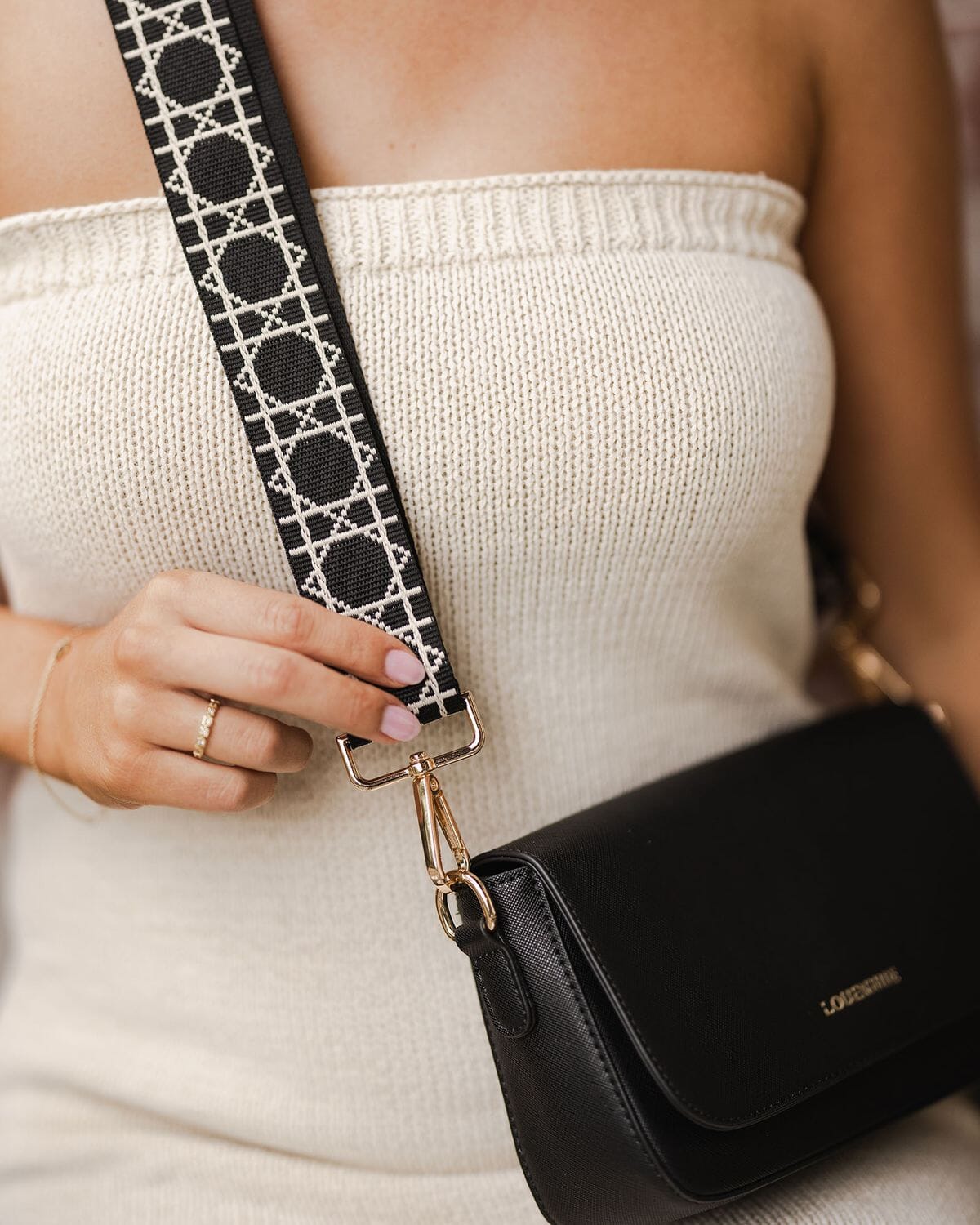 LOUENHIDE Ezra Guitar Strap - Black BAG ACCESSORY - Zabecca Living