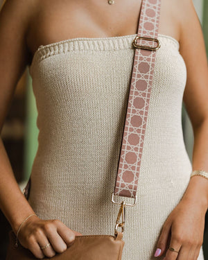 LOUENHIDE Ezra Guitar Strap - Blush BAG ACCESSORY - Zabecca Living