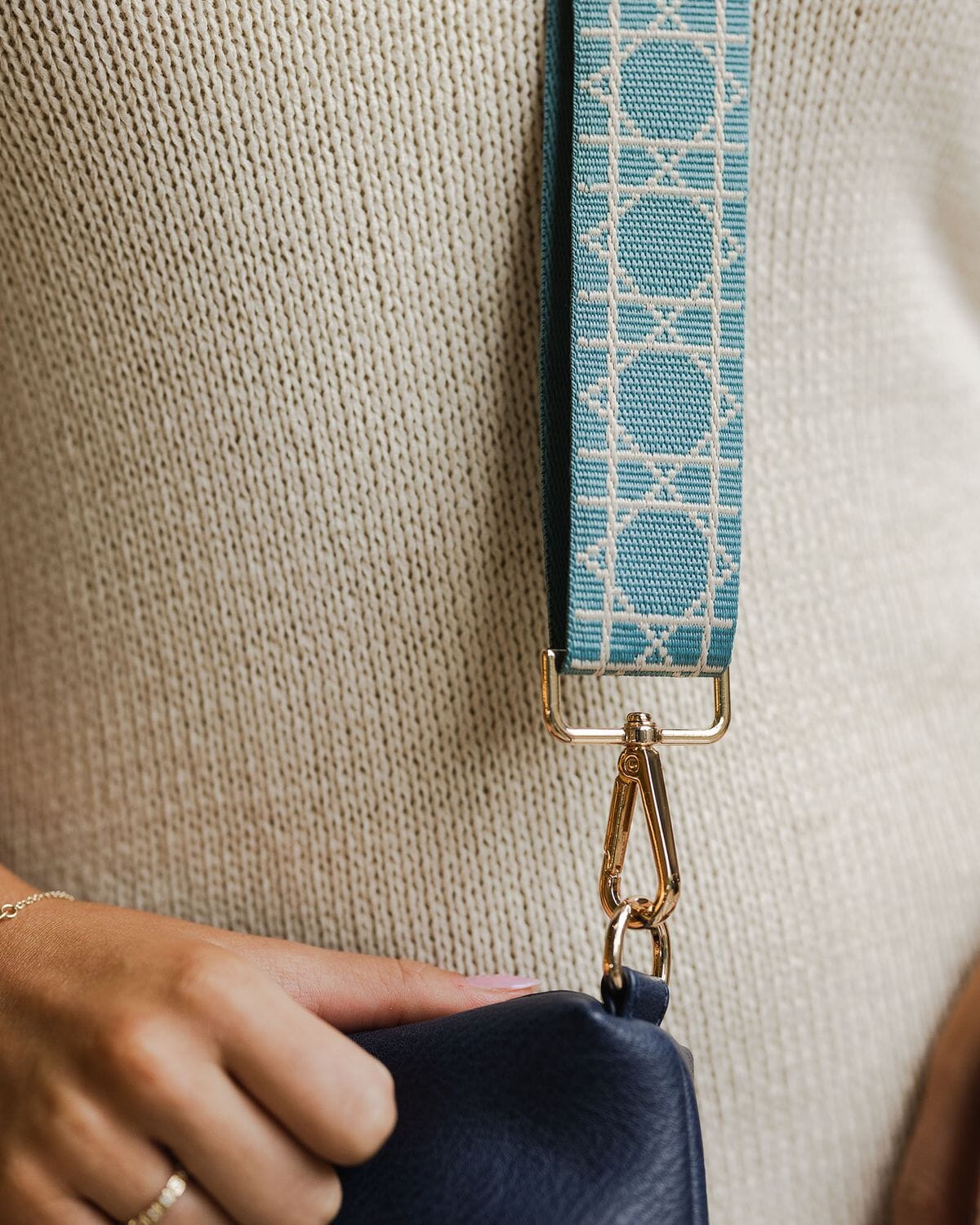 LOUENHIDE Ezra Guitar Strap - Chambray BAG ACCESSORY - Zabecca Living