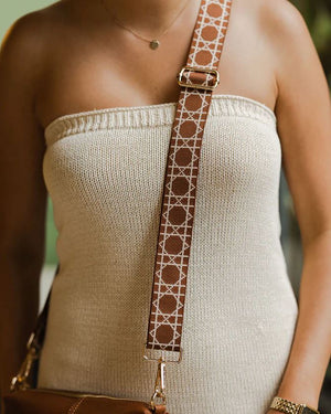 LOUENHIDE Ezra Guitar Strap - Tan BAG ACCESSORY - Zabecca Living