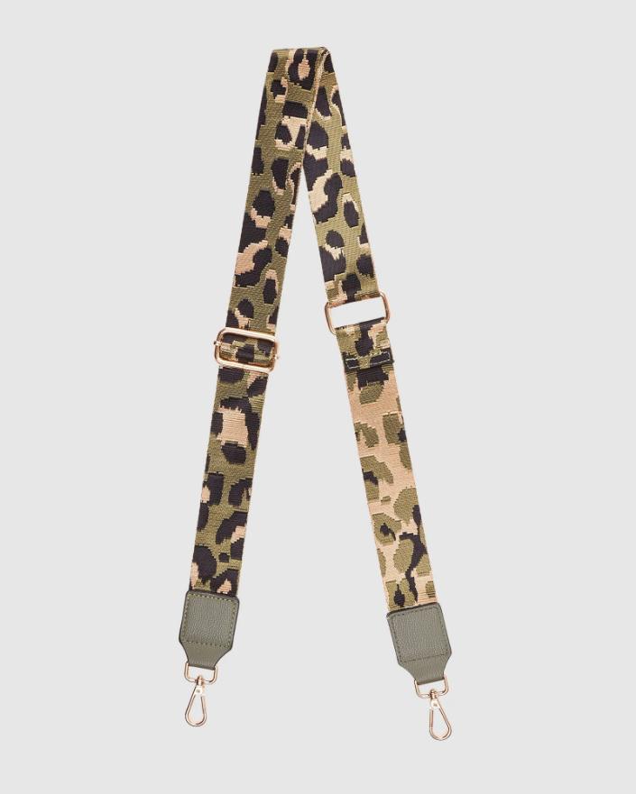 LOUENHIDE Gilly Guitar Metallic Strap - Khaki/Gold HANDBAG - Zabecca Living