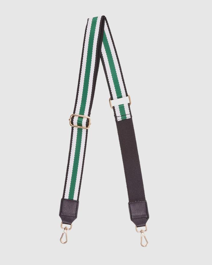 LOUENHIDE Gilly Guitar Strap - Black/Green HANDBAG - Zabecca Living