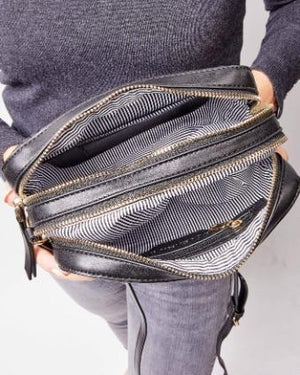 LOUENHIDE Harlem Crossbody Bag - Black HANDBAG - Zabecca Living