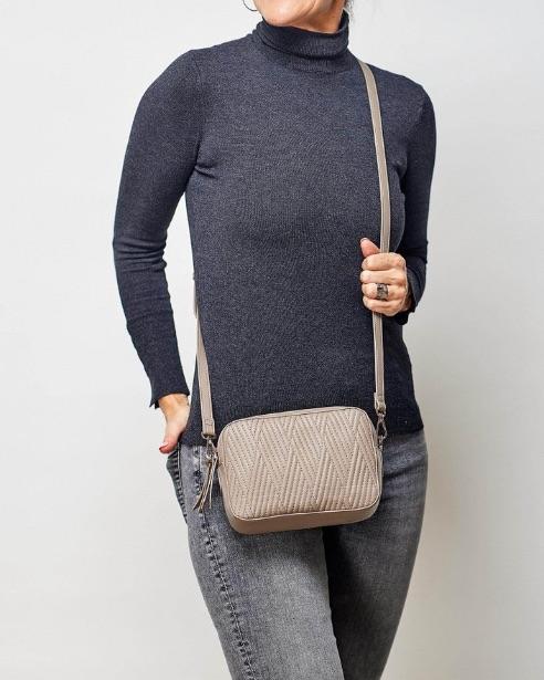 LOUENHIDE Harlem Crossbody Bag - Mocha HANDBAG - Zabecca Living