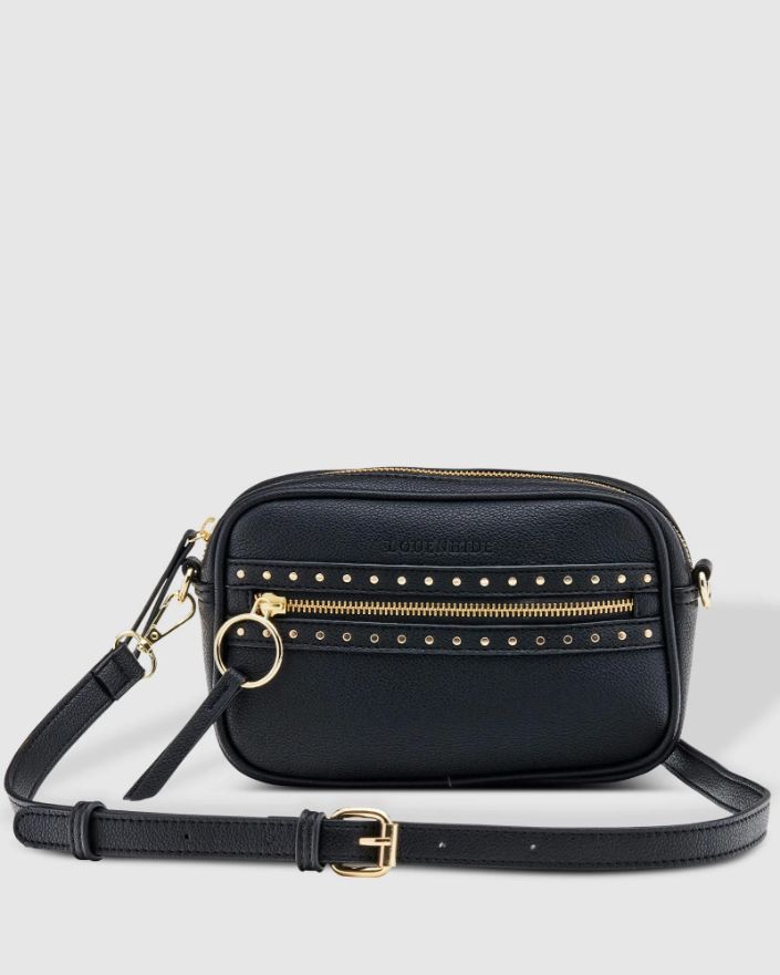LOUENHIDE India Crossbody Bag - Black HANDBAG - Zabecca Living