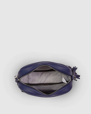 LOUENHIDE Jacinta Crossbody Bag - Metallic Navy HANDBAG - Zabecca Living
