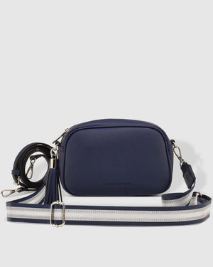 LOUENHIDE Jacinta Crossbody Bag - Metallic Navy HANDBAG - Zabecca Living