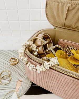 LOUENHIDE Jesse Jewellery Box - Dusty Pink Jewellery Box - Zabecca Living