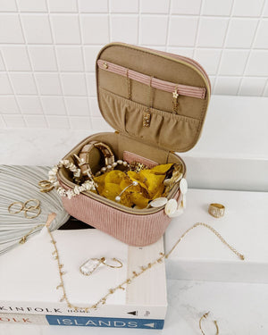 LOUENHIDE Jesse Jewellery Box - Dusty Pink Jewellery Box - Zabecca Living