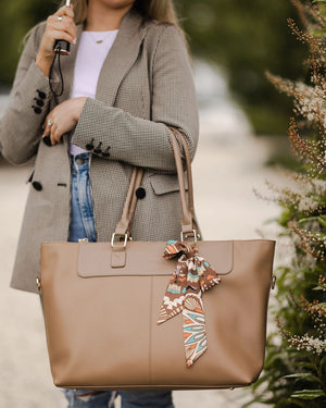 LOUENHIDE Kiki Bag Scarf - Coffee HANDBAG - Zabecca Living