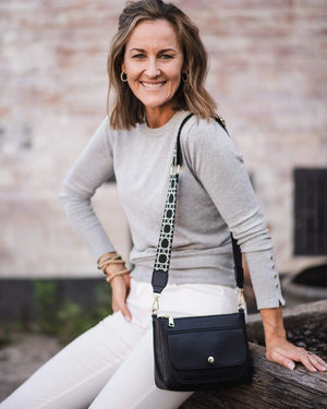 LOUENHIDE Lizzie Crossbody Bag - Black HANDBAG - Zabecca Living