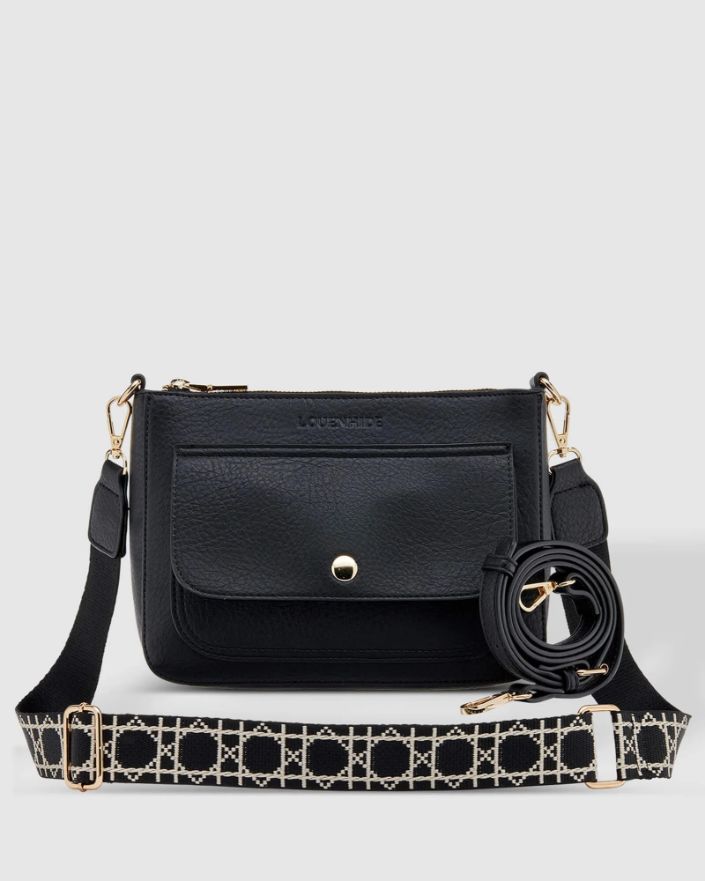 LOUENHIDE Lizzie Crossbody Bag - Black HANDBAG - Zabecca Living
