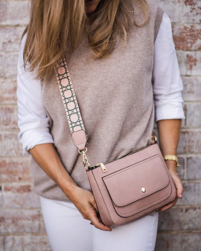 LOUENHIDE Lizzie Crossbody Bag - Blush HANDBAG - Zabecca Living