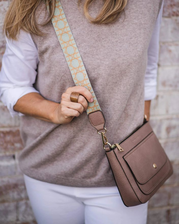 LOUENHIDE Lizzie Crossbody Bag - Mocha HANDBAG - Zabecca Living