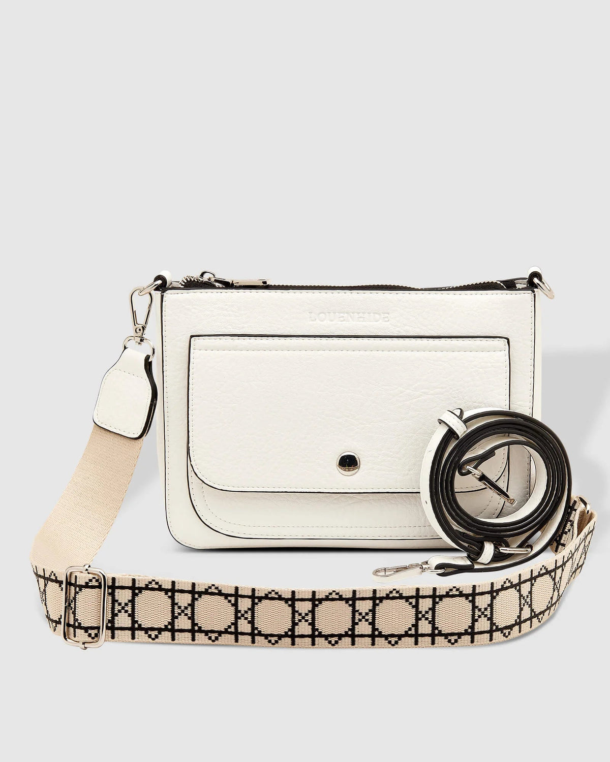LOUENHIDE Lizzie Crossbody Bag - White HANDBAG - Zabecca Living