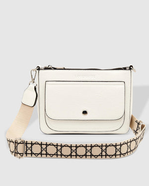 LOUENHIDE Lizzie Crossbody Bag - White HANDBAG - Zabecca Living