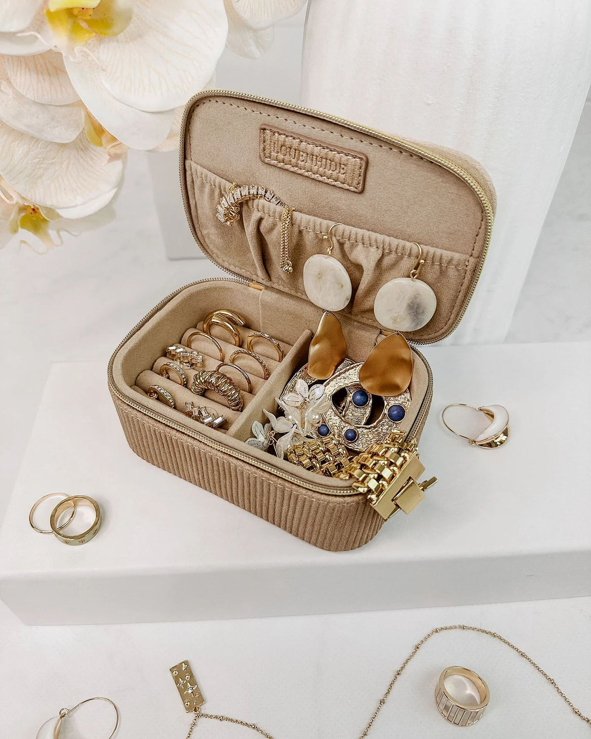 LOUENHIDE Lola Jewellery Box - Almond Jewellery Box - Zabecca Living