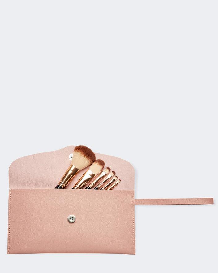 LOUENHIDE Makeup Brush set - Pale Pink COSMETIC PURSE - Zabecca Living