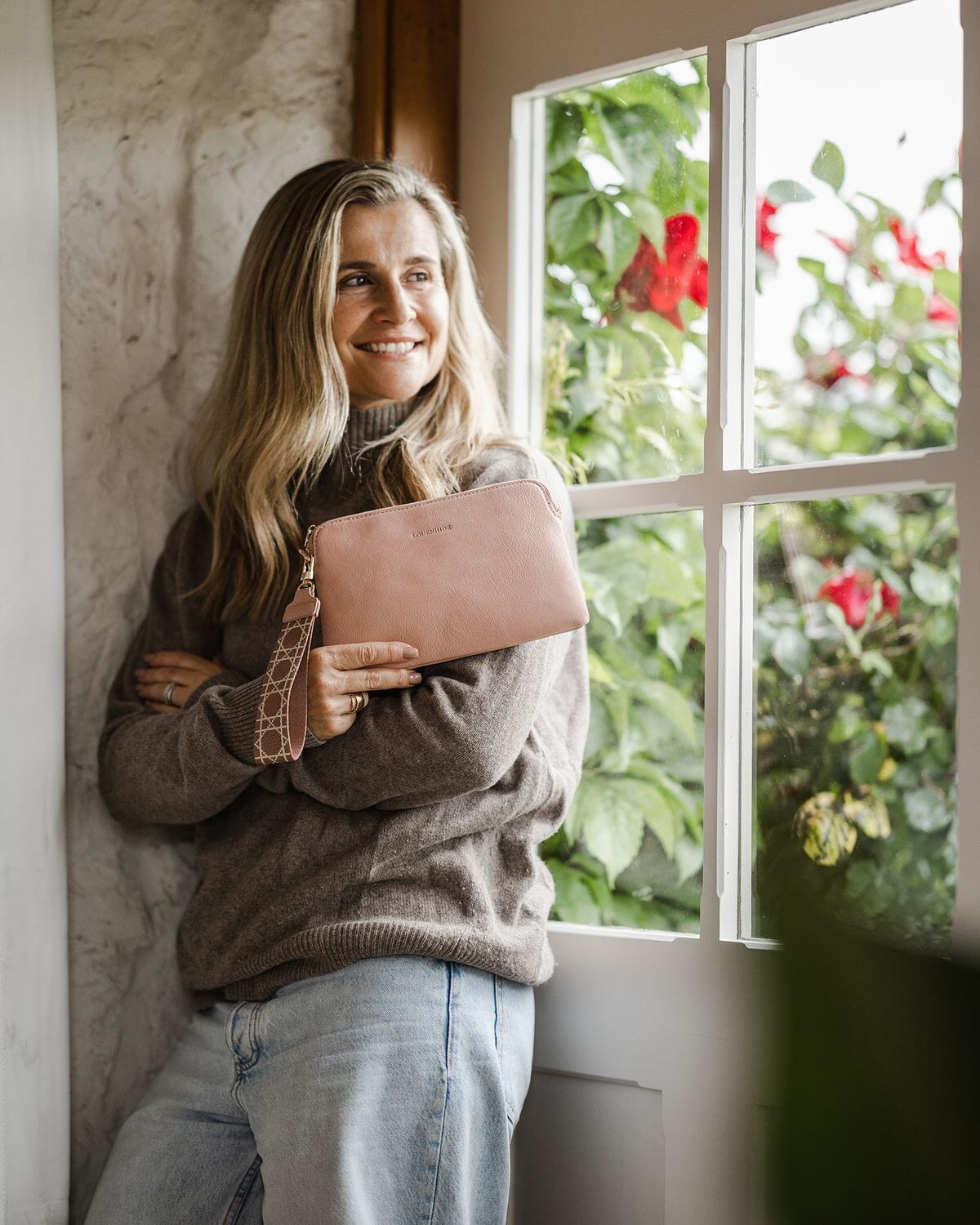 LOUENHIDE Mandy Clutch - Blush HANDBAG - Zabecca Living