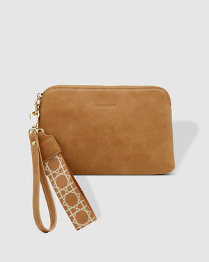 LOUENHIDE Mandy Clutch - Camel HANDBAG - Zabecca Living