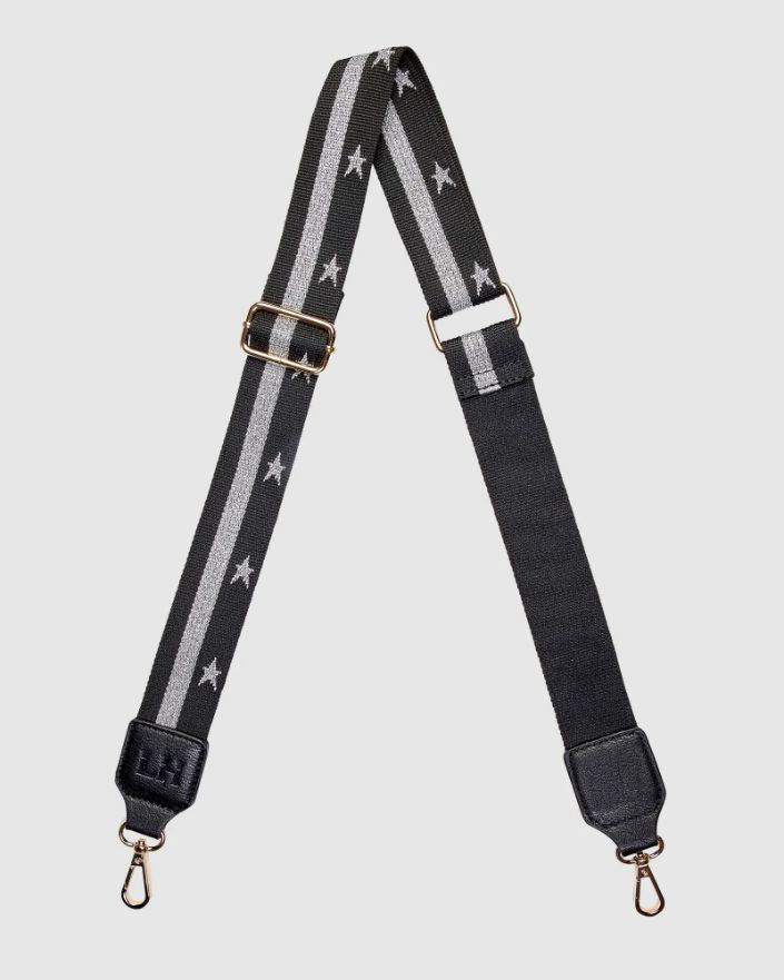 LOUENHIDE Munroe Guitar Strap - Black/Silver HANDBAG - Zabecca Living