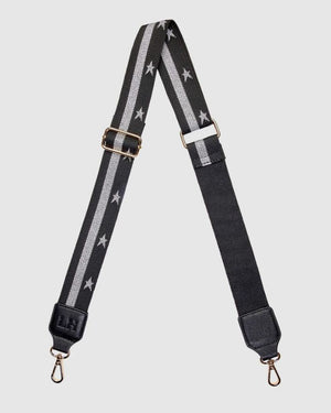 LOUENHIDE Munroe Guitar Strap - Black/Silver HANDBAG - Zabecca Living