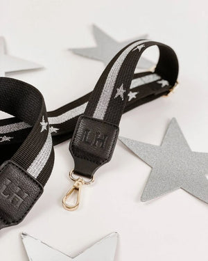 LOUENHIDE Munroe Guitar Strap - Black/Silver HANDBAG - Zabecca Living