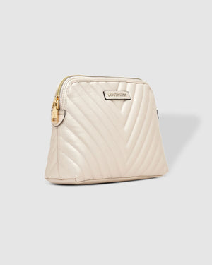 LOUENHIDE Positano Cosmetic Case - Pearl White COSMETIC BAG - Zabecca Living