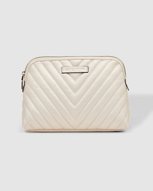 LOUENHIDE Positano Cosmetic Case - Pearl White COSMETIC BAG - Zabecca Living