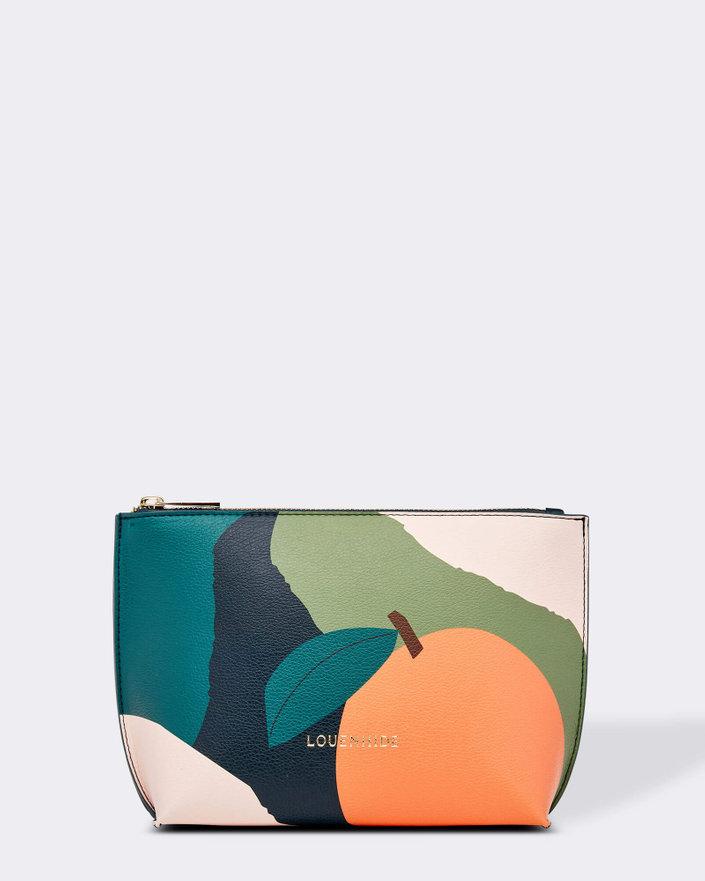 LOUENHIDE Saskia Case - Green, Orange COSMETIC PURSE - Zabecca Living