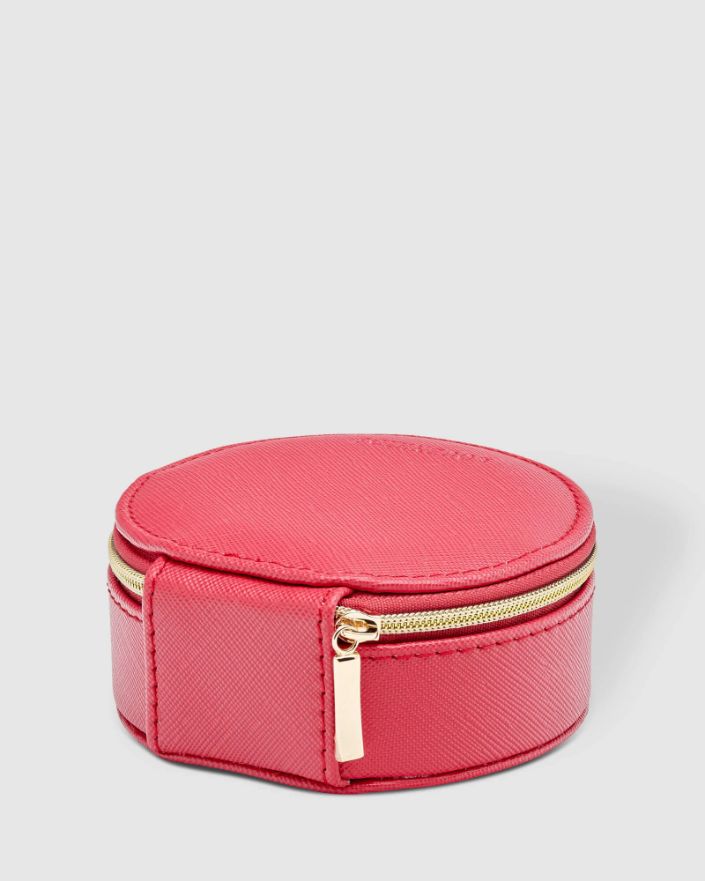LOUENHIDE Sisco Jewellery Box - Raspberry Jewellery Box - Zabecca Living