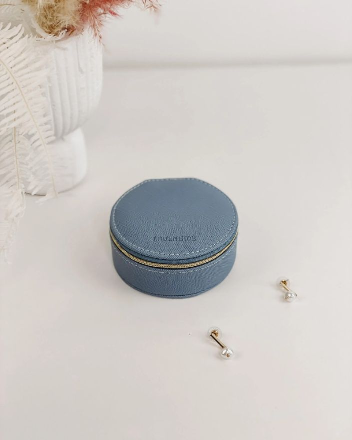 LOUENHIDE Sisco Jewellery Box - Wedgewood Blue Jewellery Box - Zabecca Living
