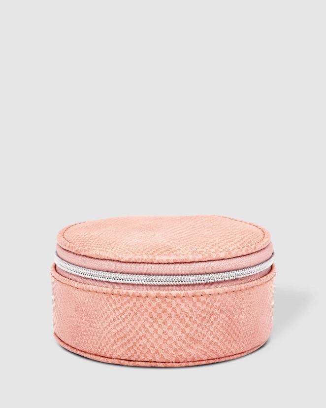 LOUENHIDE Sisco Lizard Jewellery Box - Blush Jewellery Box - Zabecca Living