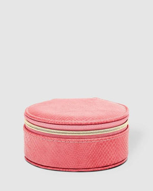 LOUENHIDE Sisco Lizard Jewellery Box - Dark Blush Jewellery Box - Zabecca Living